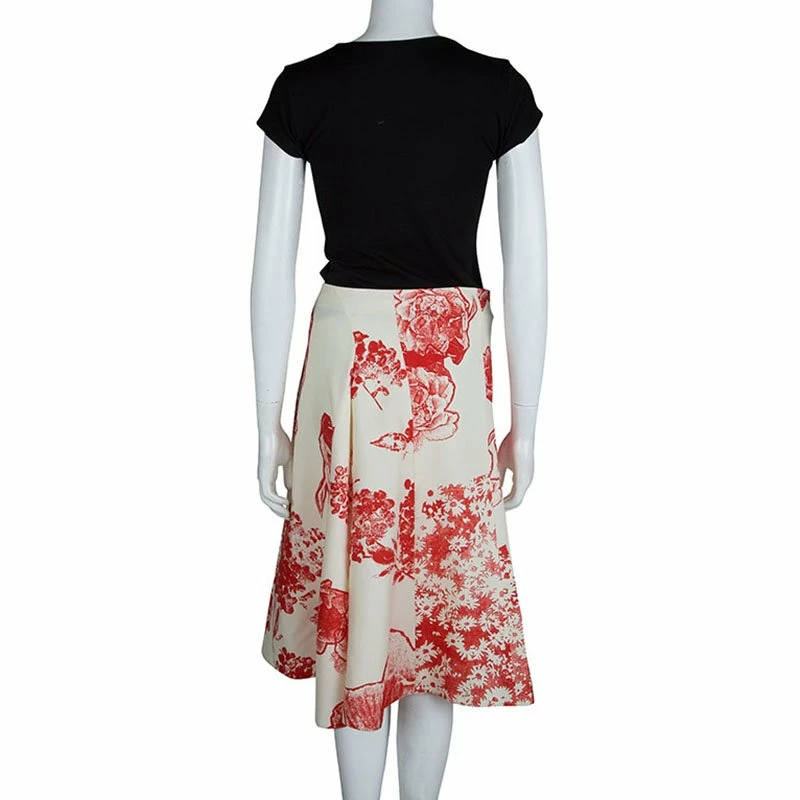Best Pirce ๐ Stella McCartney Cream Silk Floral Printed A-Line ๐ Skirt M For ๐ฉ Women ๐ 5 Best Pirce ๐ Stella McCartney Cream Silk Floral Printed A-Line ๐ Skirt M For ๐ฉ Women ๐ - Image 3