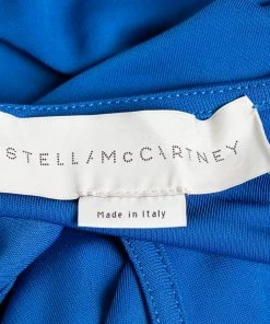 Deals ✨ Stella McCartney Blue Jersey Draped Front Maxi 👗 Dress S For 👩 Women ⭐ -Stella McCartney Shop luxury women stella mccartney used clothes p643169 005