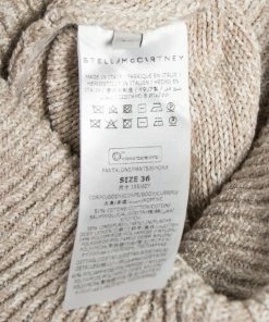 Best Pirce ⌛ Stella McCartney Beige Knit & Linen Paneled High Waisted Culottes XS For 👩 Women 🥰 -Stella McCartney Shop luxury women stella mccartney used clothes p647866 002