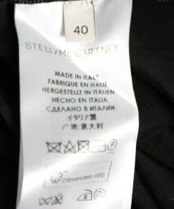 Top 10 🤩 Stella McCartney Black Silk Embroidered Mini 👗 Dress S For 👩 Women 😍 -Stella McCartney Shop luxury women stella mccartney used clothes p649123 003