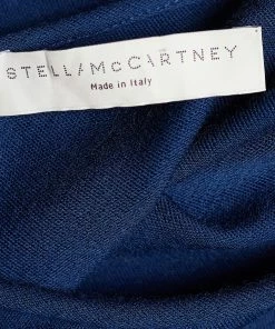 Wholesale 😍 Stella McCartney Navy Blue Epaulette Detail Sleeveless Top XS For 👩 Women ✨ -Stella McCartney Shop luxury women stella mccartney used clothes p653581 005