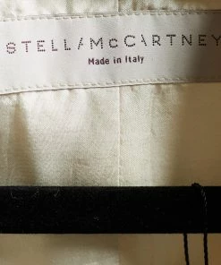 Hot Sale 😉 Stella McCartney Cream Wool Single Breasted Blazer M For 👩 Women 😀 -Stella McCartney Shop luxury women stella mccartney used clothes p654323 004