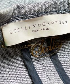 Discount 🤩 Stella McCartney Grey Linen Single Breasted Blazer M For 👩 Women 🤩 -Stella McCartney Shop luxury women stella mccartney used clothes p654398 005
