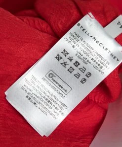 Discount 🤩 Stella McCartney Red Brocade Delia Belted 👗 Dress M For 👩 Women ✨ -Stella McCartney Shop luxury women stella mccartney used clothes p656469 003