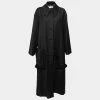 Cheapest 👍 Stella McCartney Black Wool Fringe Trim Pockets Long 🧥 Coat L For 👩 Women 😉 -Stella McCartney Shop luxury women stella mccartney used clothes p670008 001