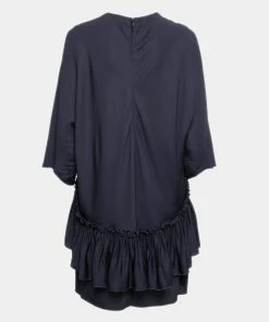 Discount ✨ Stella McCartney Navy Blue Crepe Tiered 👗 Dress M For 👩 Women 😍 -Stella McCartney Shop luxury women stella mccartney used clothes p671138 007