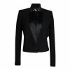 Top 10 👏 Stella McCartney Black Satin Lapel Detail Blazer M For 👩 Women 😉 -Stella McCartney Shop luxury women stella mccartney used clothes p68702 0001