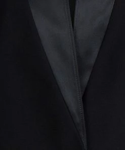 Top 10 👏 Stella McCartney Black Satin Lapel Detail Blazer M For 👩 Women 😉 -Stella McCartney Shop luxury women stella mccartney used clothes p68702 0004