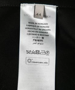 Outlet 🛒 Stella McCartney Black Wool Single-Breasted Blazer M For 👩 Women 🌟 -Stella McCartney Shop luxury women stella mccartney used clothes p691409 004