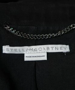 Outlet 🛒 Stella McCartney Black Wool Single-Breasted Blazer M For 👩 Women 🌟 -Stella McCartney Shop luxury women stella mccartney used clothes p691409 005