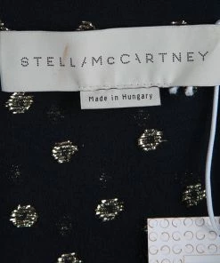 Outlet 🥰 Stella McCartney Black Gold Dot Maxi 👗 Dress S For 👩 Women 👏 -Stella McCartney Shop luxury women stella mccartney used clothes p80244 005