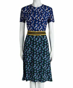 Deals ✨ Stella McCartney Multicolor Blossom Printed Silk Short Sleeve 👗 Dress M For 👩 Women 😉 -Stella McCartney Shop luxury women stella mccartney used clothes p87920 002