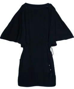 Flash Sale 🛒 Stella McCartney Black Butterfly Sleeve 👗 Dress M For 👩 Women 💯