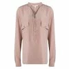 Best Sale ✔️ Stella McCartney Blush Pink Mandarin Collar Silk 👚 Shirt L For 👩 Women 😀