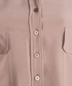 Best Sale ✔️ Stella McCartney Blush Pink Mandarin Collar Silk 👚 Shirt L For 👩 Women 😀 -Stella McCartney Shop luxury women stella mccartney used clothes p93421 004
