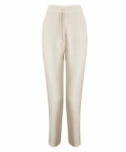 Discount 🤩 Stella McCartney Beige Satin Side Panel Detail Tailored Trousers M For 👩 Women 🎉
