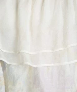 Buy 😉 Stella McCartney Cream Sleeveless Tiered 👗 Dress S For 👩 Women 🌟 -Stella McCartney Shop luxury women stella mccartney used clothes p93544 0004