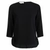 Best Pirce 🔥 Stella McCartney Black Ruffle Bottom Long Sleeve Top S For 👩 Women 🎁 -Stella McCartney Shop luxury women stella mccartney used clothes p96942 001