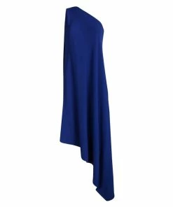 Best Sale 🌟 Stella McCartney Blue One Shoulder Asymmetric 👗 Dress XS For 👩 Women 🎉