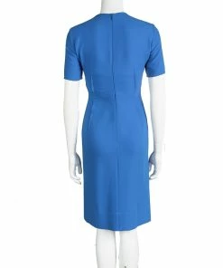 New 🧨 Stella McCartney Blue Short Sleeve Sheath 👗 Dress XS For 👩 Women 👍 -Stella McCartney Shop luxury women stella mccartney used clothes p99059 0003
