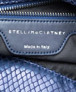 Promo 🛒 Stella McCartney Blue Faux Python Small Falabella Tote For 👩 Women 🔥 -Stella McCartney Shop luxury women stella mccartney used handbags p100873 0008