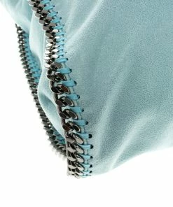 Promo 😍 Stella McCartney Powdered Blue Faux Leather Falabella Tote For 👩 Women ❤️ -Stella McCartney Shop luxury women stella mccartney used handbags p101082 011