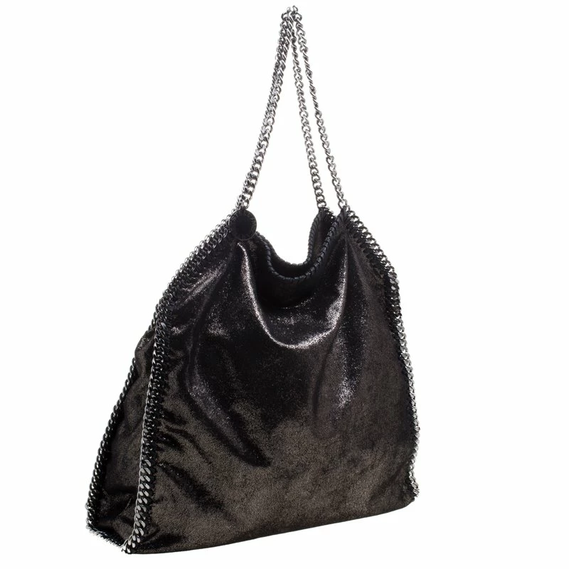 Best Sale ๐ Stella McCartney Black Iridescent Faux Leather Large Falabella Tote For ๐ฉ Women ๐ 5 Best Sale ๐ Stella McCartney Black Iridescent Faux Leather Large Falabella Tote For ๐ฉ Women ๐ - Image 3