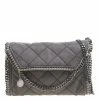 Deals 🔥 Stella McCartney Grey Faux Leather Falabella Crossbody Bag For 👩 Women 🌟 -Stella McCartney Shop luxury women stella mccartney used handbags p103281 001