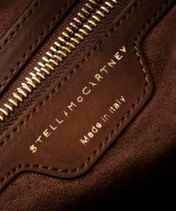 Cheapest 🔥 Stella McCartney Brown Wicker Faux Leather Small Falabella Bag For 👩 Women 😀 -Stella McCartney Shop luxury women stella mccartney used handbags p106924 008