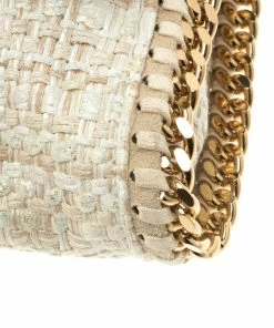 Cheapest π Stella McCartney Light Beige Woven Glitter Fabric Falabella Shoulder Bag For π© Women β 23 Cheapest π Stella McCartney Light Beige Woven Glitter Fabric Falabella Shoulder Bag For π© Women β -Stella McCartney Shop luxury women stella mccartney used handbags p107563 011