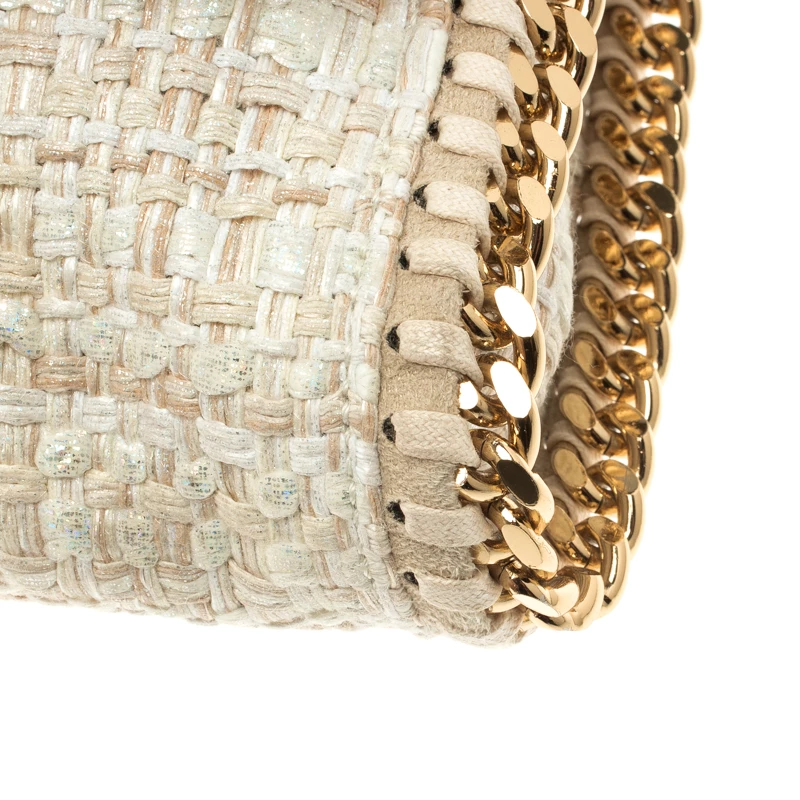 Cheapest π Stella McCartney Light Beige Woven Glitter Fabric Falabella Shoulder Bag For π© Women β 13 Cheapest π Stella McCartney Light Beige Woven Glitter Fabric Falabella Shoulder Bag For π© Women β - Image 11