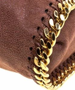 Brand new 🔥 Stella McCartney Copper Faux Leather Falabella Tote For 👩 Women 👏 -Stella McCartney Shop luxury women stella mccartney used handbags p109298 011