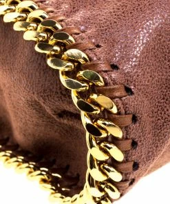 Brand new 🔥 Stella McCartney Copper Faux Leather Falabella Tote For 👩 Women 👏 -Stella McCartney Shop luxury women stella mccartney used handbags p109298 012