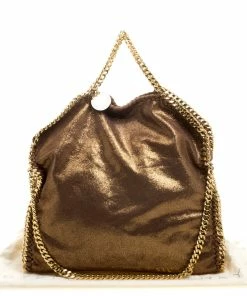 Hot Sale 💯 Stella McCartney Metallic Gold Faux Leather Small Falabella Tote For 👩 Women 🧨 -Stella McCartney Shop luxury women stella mccartney used handbags p110968 010 scaled