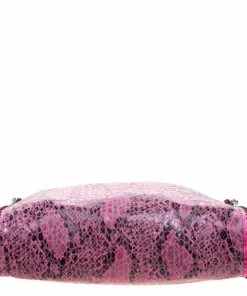 Best deal ⭐ Stella McCartney Pink Faux Python Small Falabella Tote For 👩 Women 🧨 -Stella McCartney Shop luxury women stella mccartney used handbags p114310 0007