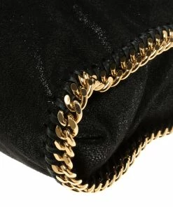 Buy ✔️ Stella McCartney Black Shaggy Deer Faux Leather Small Falabella Tote For 👩 Women 😀 -Stella McCartney Shop luxury women stella mccartney used handbags p115187 011