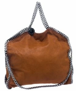 Flash Sale ⭐ Stella McCartney Brown Faux Leather Falabella Tote For 👩 Women 🎉 -Stella McCartney Shop luxury women stella mccartney used handbags p117565 0003