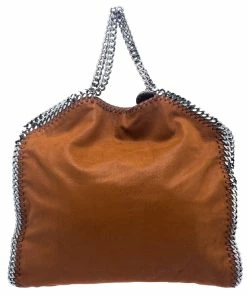 Flash Sale ⭐ Stella McCartney Brown Faux Leather Falabella Tote For 👩 Women 🎉 -Stella McCartney Shop luxury women stella mccartney used handbags p117565 0004