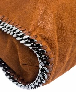 Flash Sale ⭐ Stella McCartney Brown Faux Leather Falabella Tote For 👩 Women 🎉 -Stella McCartney Shop luxury women stella mccartney used handbags p117565 0011