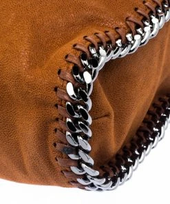 Flash Sale ⭐ Stella McCartney Brown Faux Leather Falabella Tote For 👩 Women 🎉 -Stella McCartney Shop luxury women stella mccartney used handbags p117565 0012