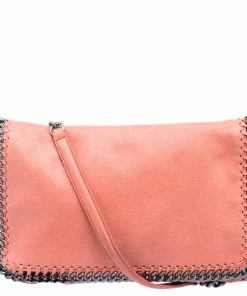 Buy 🎉 Stella McCartney Peach Faux Leather Falabella Shoulder Bag For 👩 Women ⭐