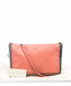 Buy 🎉 Stella McCartney Peach Faux Leather Falabella Shoulder Bag For 👩 Women ⭐ -Stella McCartney Shop luxury women stella mccartney used handbags p117806 0010