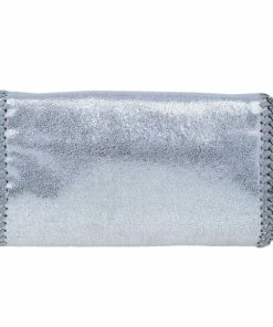 Coupon 🎉 Stella McCartney Silver Faux Leather Falabella Clutch For 👩 Women 🔥 -Stella McCartney Shop luxury women stella mccartney used handbags p11882 004