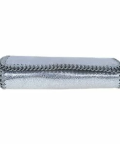 Coupon 🎉 Stella McCartney Silver Faux Leather Falabella Clutch For 👩 Women 🔥 -Stella McCartney Shop luxury women stella mccartney used handbags p11882 005