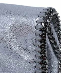 Coupon 🎉 Stella McCartney Silver Faux Leather Falabella Clutch For 👩 Women 🔥 -Stella McCartney Shop luxury women stella mccartney used handbags p11882 008