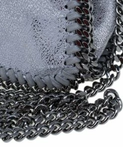 Coupon 🎉 Stella McCartney Silver Faux Leather Falabella Clutch For 👩 Women 🔥 -Stella McCartney Shop luxury women stella mccartney used handbags p11882 010