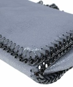 Coupon 🎉 Stella McCartney Silver Faux Leather Falabella Clutch For 👩 Women 🔥 -Stella McCartney Shop luxury women stella mccartney used handbags p11882 012