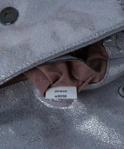 Coupon 🎉 Stella McCartney Silver Faux Leather Falabella Clutch For 👩 Women 🔥 -Stella McCartney Shop luxury women stella mccartney used handbags p11882 015