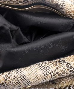 Best deal 👏 Stella McCartney Beige Faux Python Small Falabella Tote For 👩 Women 🧨 -Stella McCartney Shop luxury women stella mccartney used handbags p119297 007