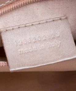 Wholesale 👍 Stella McCartney Pink Faux Suede Pleated Shoulder Bag For 👩 Women ⌛ -Stella McCartney Shop luxury women stella mccartney used handbags p123254 008